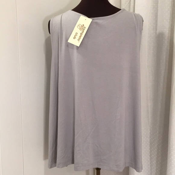 Completo club collection tank top blouse L new - Picture 2 of 7